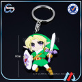 Japanische karikatur weiches pvc Zelda keychain, PVC-Gummi keychain